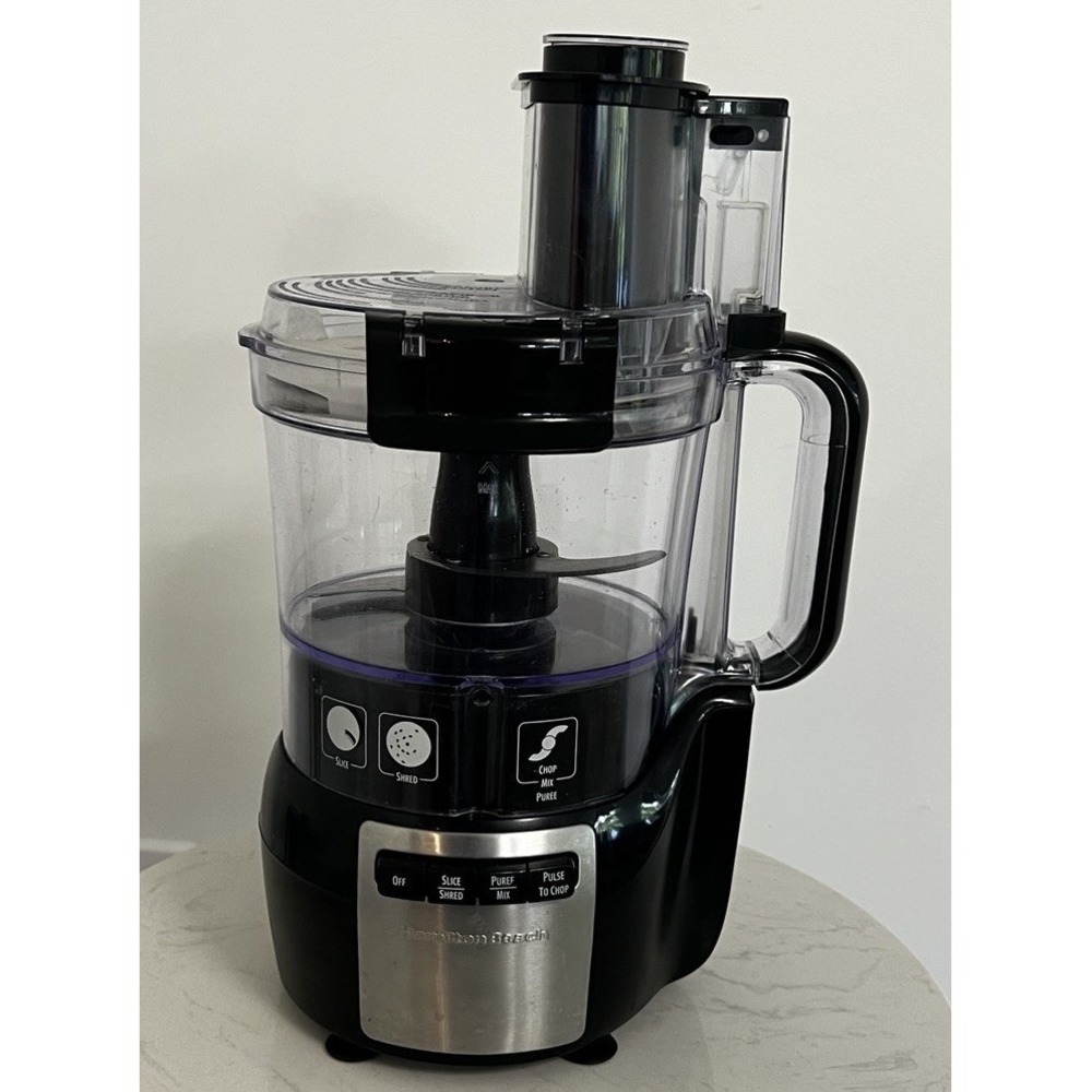 Hamilton‎ Beach Food Processor Chopper Shredder Big Mouth 10 Cup Stack & Snap